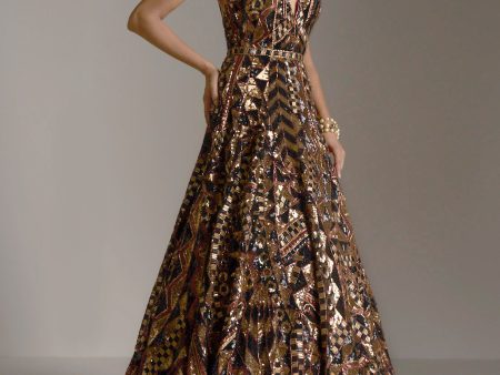 Bronze Sequin Gown Supply