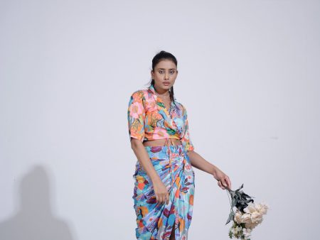 Gul Floral Wrap Skirt And Top Online