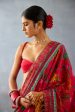 Dil Surkh Gazal Saree For Discount