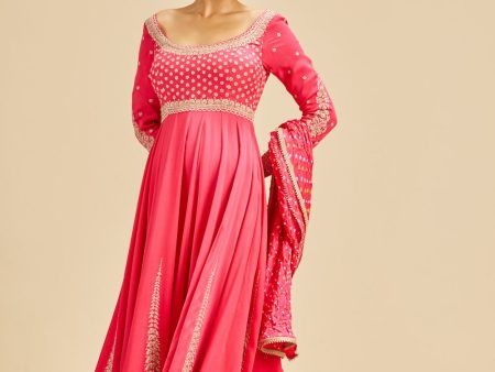 FUCHSIA ANARKALI SET Cheap