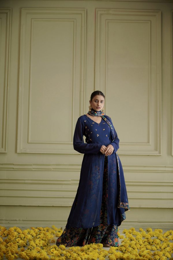 Maaya Midnight Blue Kurta Set Supply