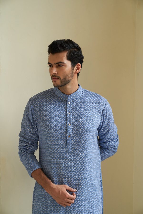 Sky Kurta Set Cheap