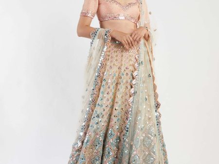 multicolored lehenga set Discount