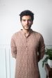 Rose Taupe Kurta Set For Discount