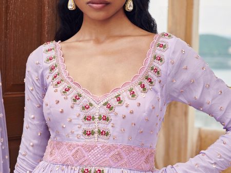 Lilac Anarkali Online Hot Sale