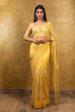 SUNBURST YELLOW TULLE SAREE on Sale