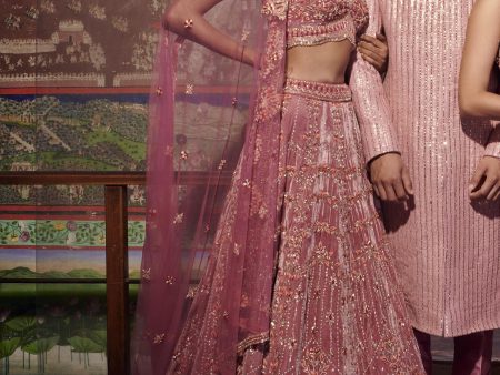 Mauve lehenga Fashion