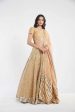 beige skirt with light orange dupatta Cheap