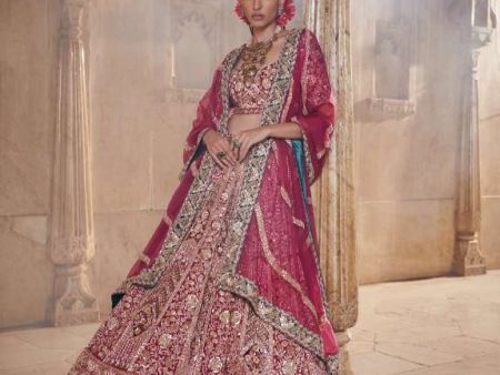 Mauve pink bridal lehenga Sale