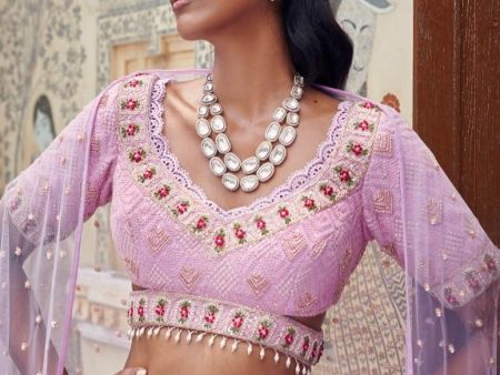 Lilac lehenga Online now