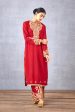 SINDOORI PUSHTI KURTA SET on Sale