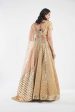 beige skirt with light orange dupatta Cheap