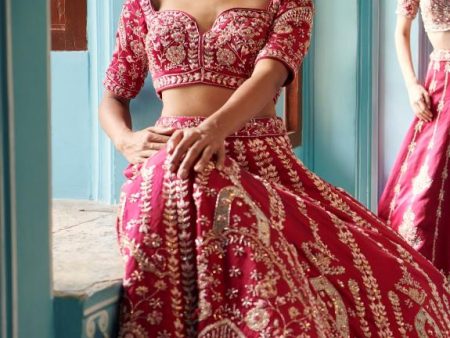 Plum lehenga Sale