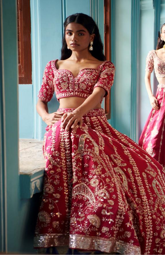 Plum lehenga Sale