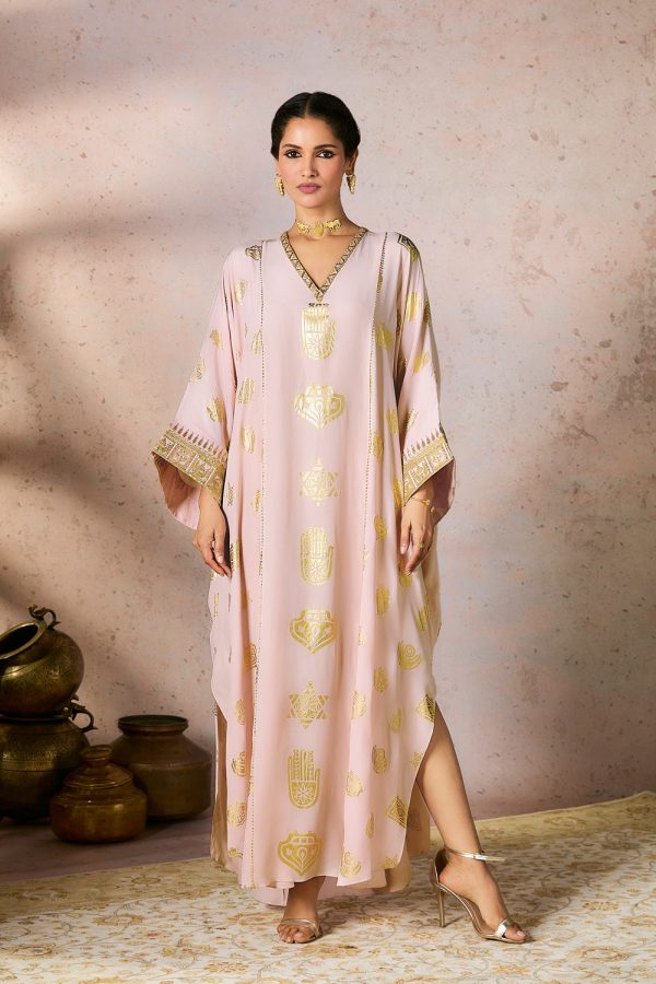 Baby Pink Trinkets Kaftan Online now