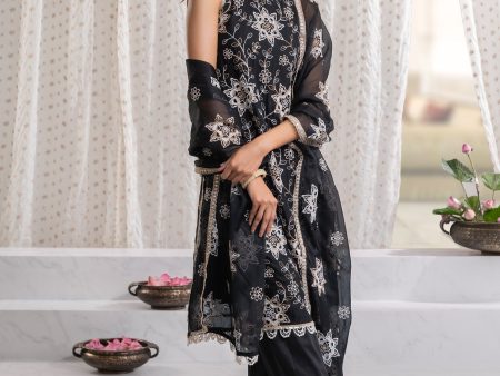 Black Jugni Kurta with Jugni Pants Sale