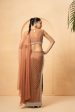 Beige Embroidered Fishtil Lehenga With Drape Dupatta Discount