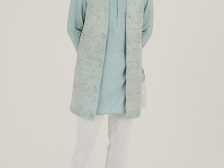 Embroidered Long Jawahar Jacket Online now