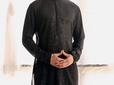 Black Sequins Kurta Online Sale