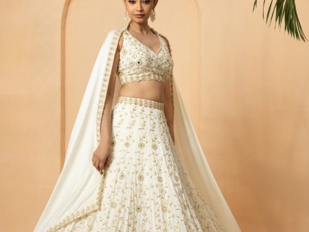 Ivory Mirror Lehenga Set Online now