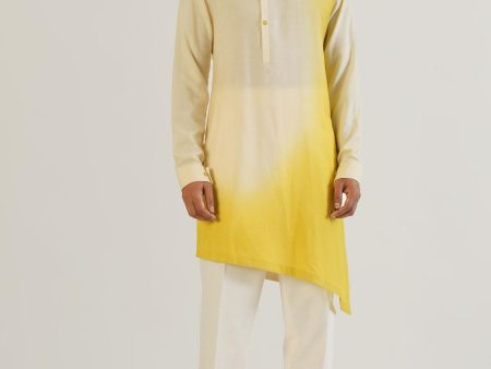 Dip Dyed Asymmetric Kurta For Sale