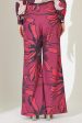 Red And Maroon Floral Pants Online Sale