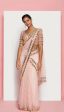 BARELY BLUSH - BLUSH PINK EMBELLISHED SAREE SET For Discount