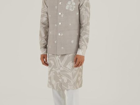 Metallic Embroidered Jawahar Jacket Supply