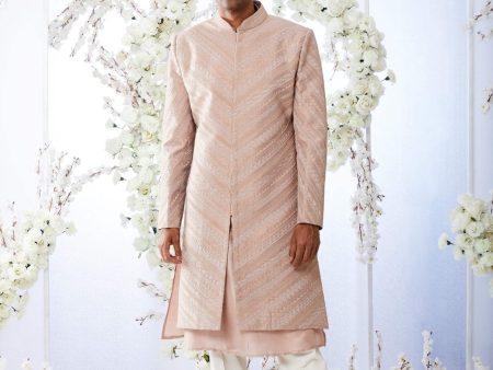 Nude Kiran Dori Sherwani Set Online Sale