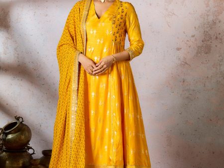 Yellow Mystic Kurta Set Fashion