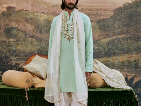 Aasmani Kurta Set And Stole Online