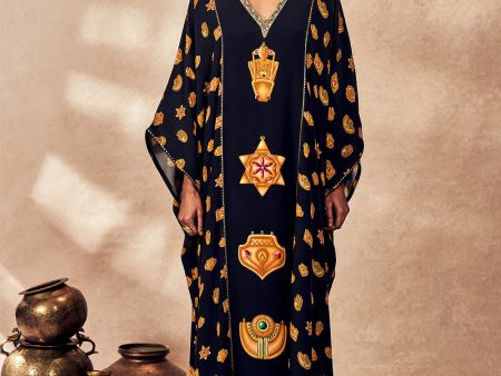 Black Trinkets Kaftan Online