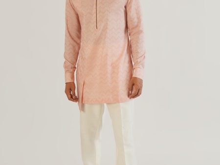 Zig Zag Weave Kurta Hot on Sale