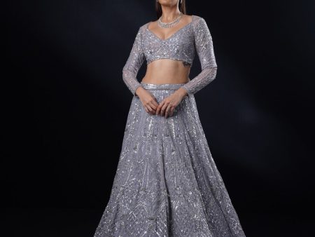 Cresta  Sapphire Colour Lehenga Set Fashion