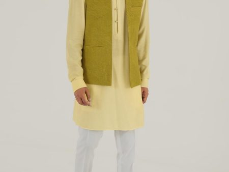 Embroidered Front Open Jawahar Jacket Cheap