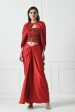 Red Indo Western Skirt Dress on Sale