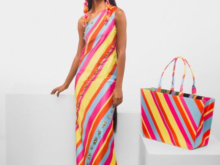 The Tutti Fruity Candy Stripe Dress Hot on Sale