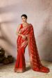 Red Jacquard Saree Online now