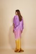 Mustard To Lilac Ombre Embroidered Kaftan Supply