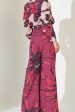 Red And Maroon Floral Pants Online Sale