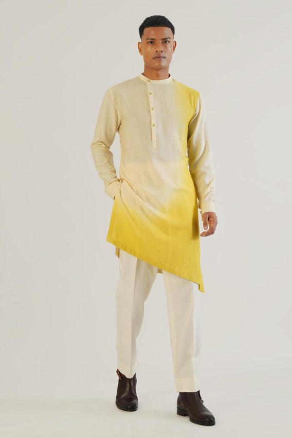 Dip Dyed Asymmetric Kurta For Sale