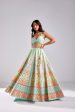 SEAGREEN EMBROIDERY HIGHLIGHTED  EMBROIDERED LEHENGA Online Sale