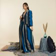 BLUE STRIPE PRINT NOOR JACKET SET Online Sale