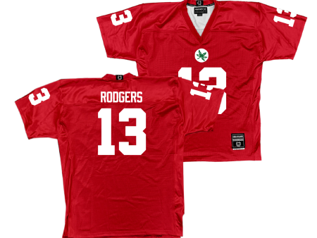 Ohio State Football Scarlet Jersey - Bryson Rodgers | #13 Cheap