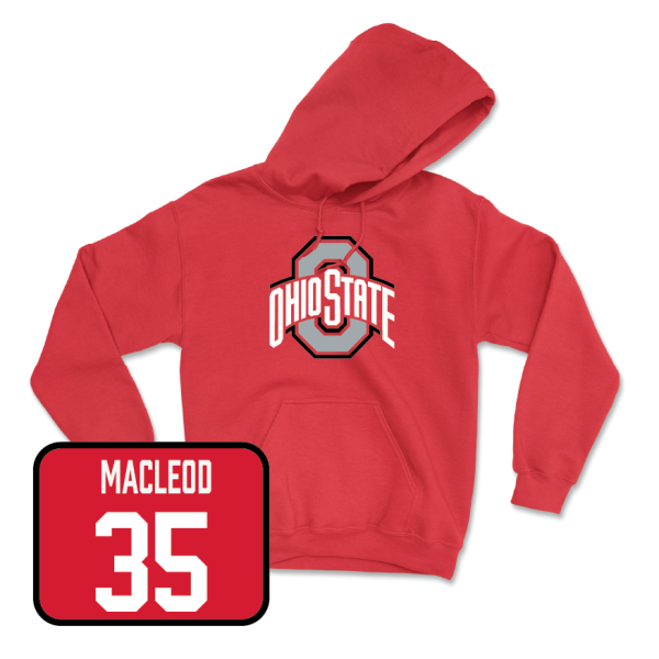 Red Women s Ice Hockey Team Hoodie  - Hailey MacLeod For Discount