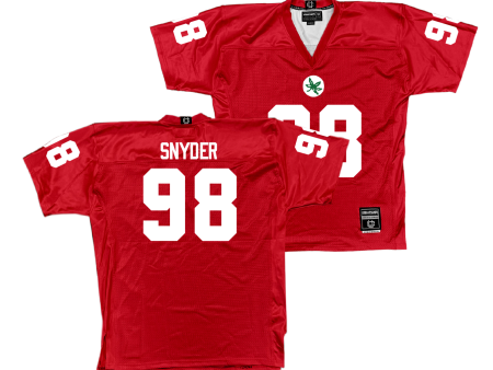 Ohio State Football Scarlet Jersey - Austin Snyder | #98 Supply