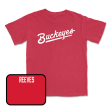 Red Wrestling Script Tee  - Klay Reeves Online Hot Sale