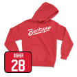 Red Women s Ice Hockey Script Hoodie  - Brooke Disher Online Sale