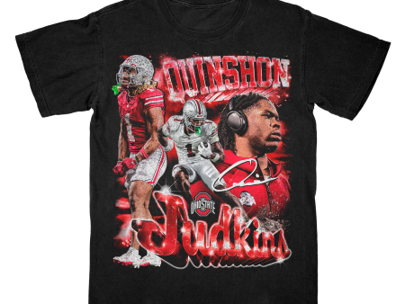 EXCLUSIVE RELEASE: Quinshon Judkins 90s Retro Black Tee Cheap