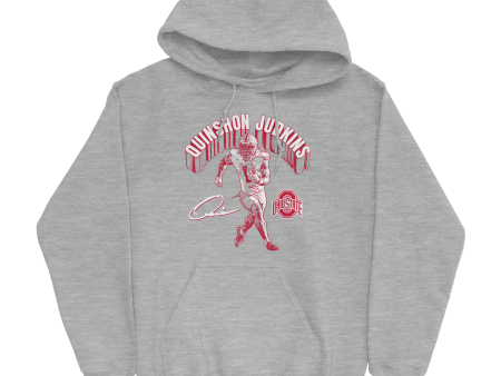 EXCLUSIVE RELEASE: Quinshon Judkins Classics Sport Grey Hoodie Online Sale